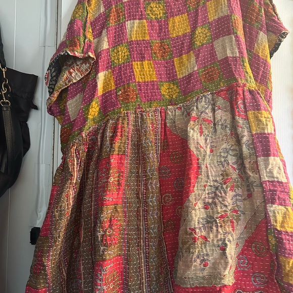 Colorful Patterned Mini Dress - Picture 4 of 5